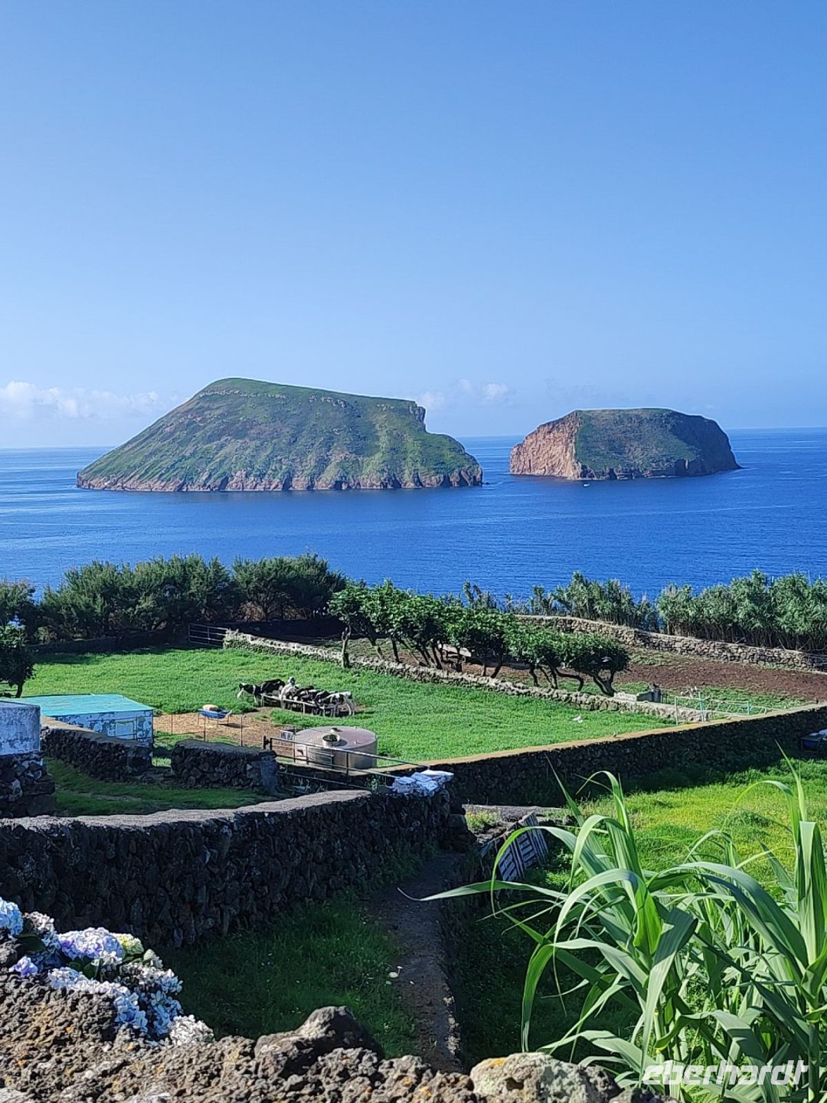 Blick auf die in Zwei gebrochenen 