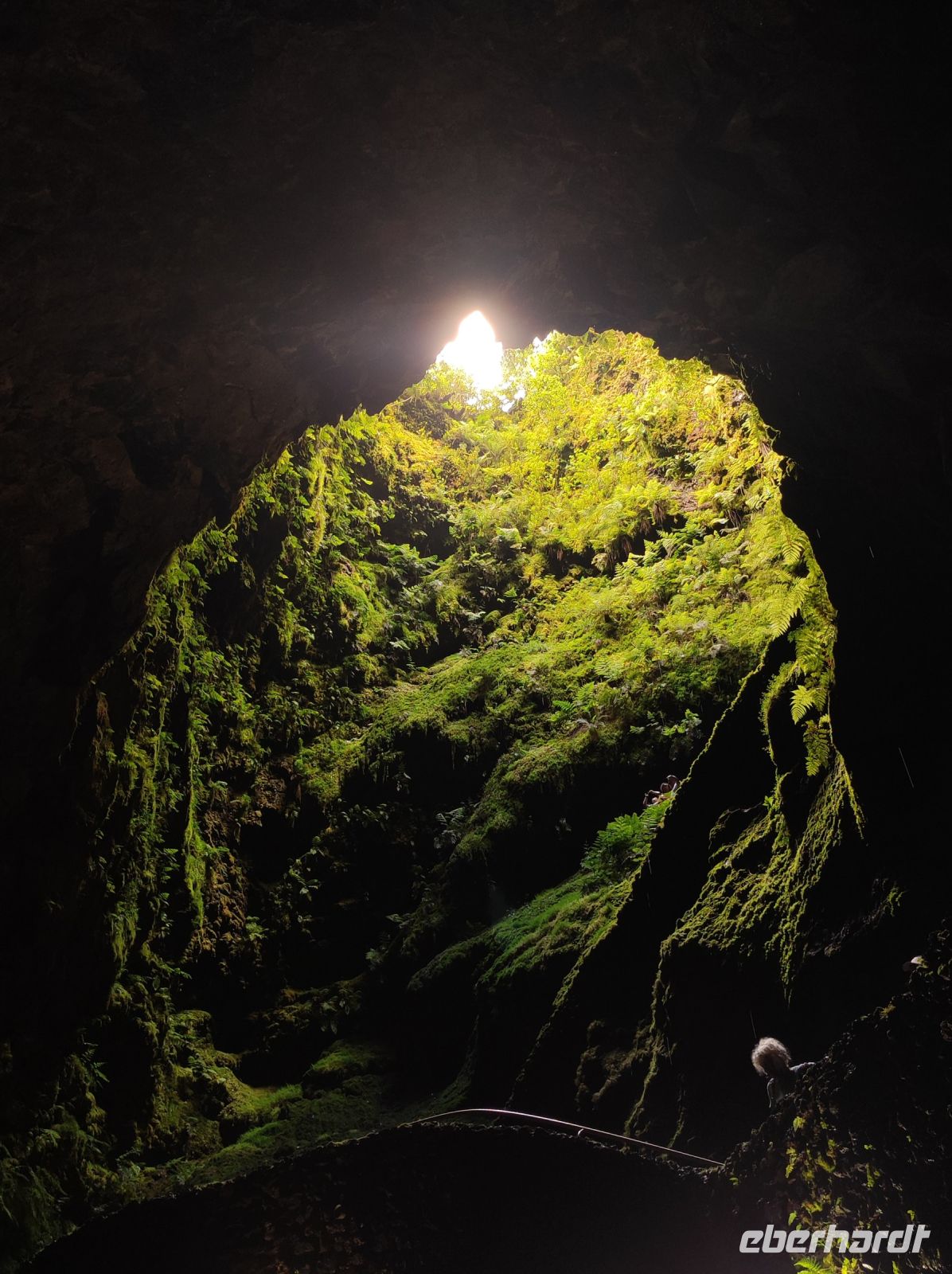 Der Vulkanschlot von Innen