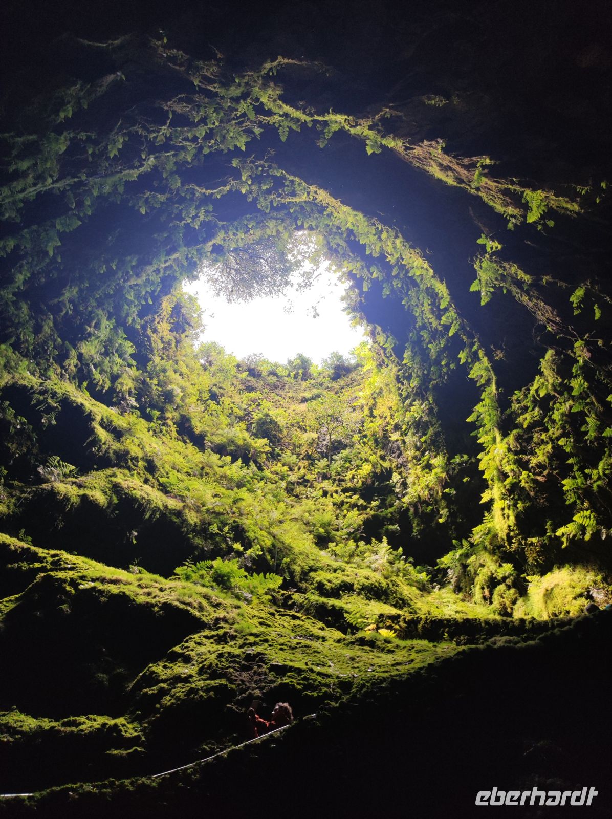 Der Vulkanschlot von Innen