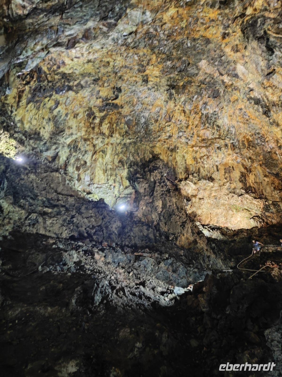 Der Vulkanschlot von Innen