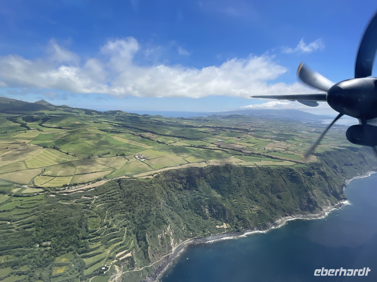 Weiterflug  - Blick auf Sao Miguel