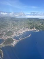 Weiterflug  - Blick auf die Insel Pico