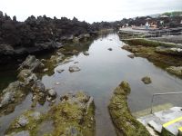 Terceira, Biscoitos, Strandbad am steinigen Atlantikufer