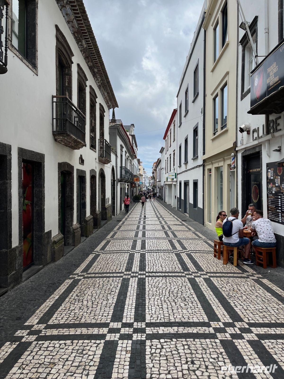 Gasse in Ponta Delgada, São Miguel, Azoren, Portugal