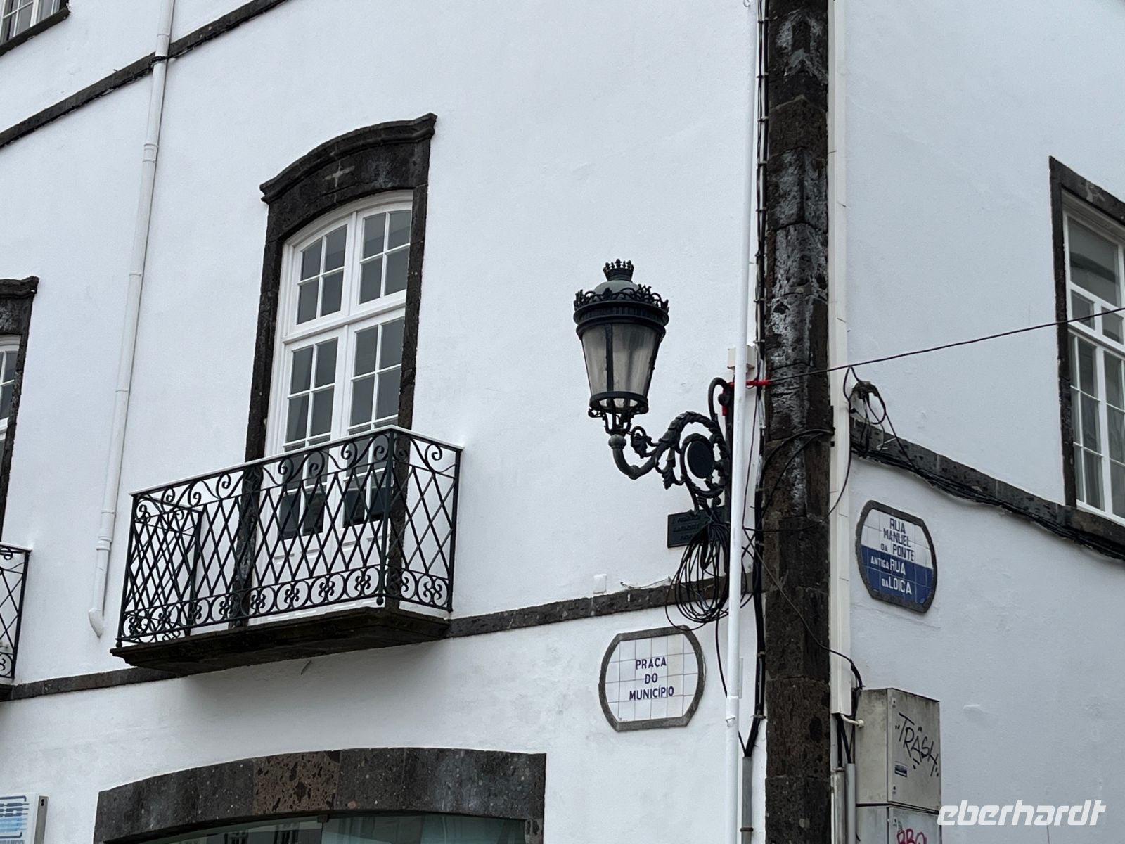 Typischer Balkon, Ponta Delgada, São Miguel, Azoren, Portugal