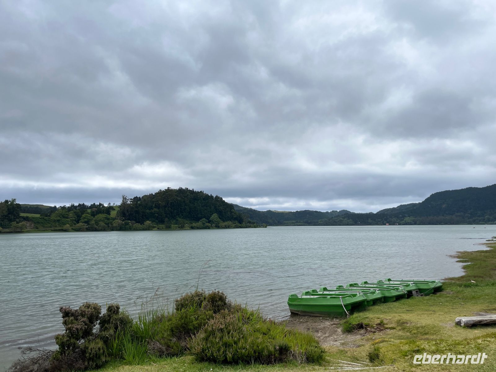 Blick auf den Lagoa das Furnas, São Miguel, Azoren, Portugal