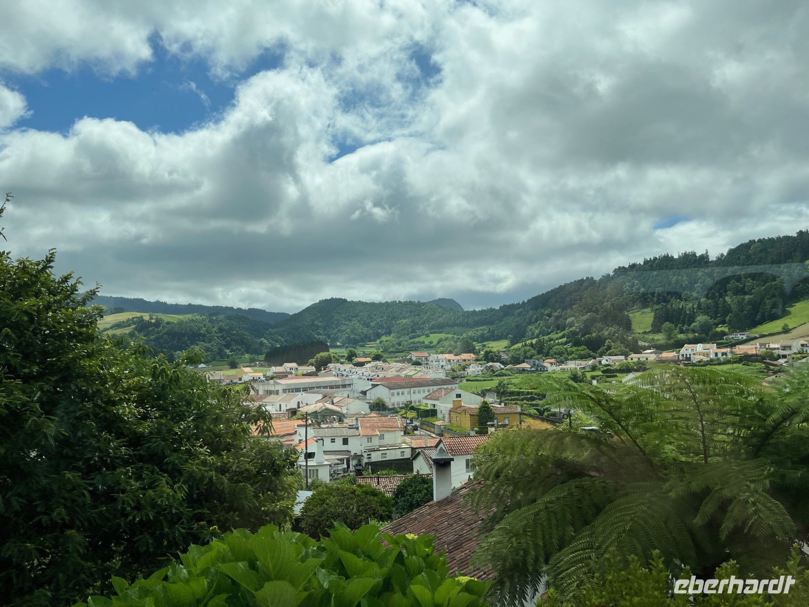 Blick auf Furnas, São Miguel, Azoren, Portugal