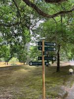 Beschilderung im Park Terra Nostra, Furnas, São Miguel, Azoren, Portugal