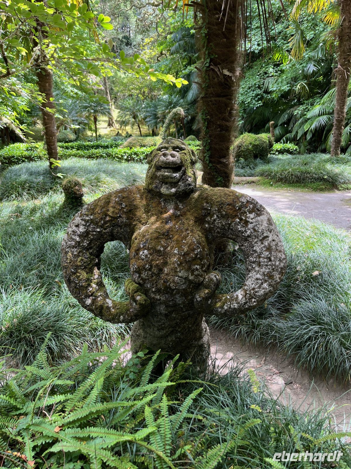 Figur im Park Terra Nostra, Furnas, São Miguel, Azoren, Portugal