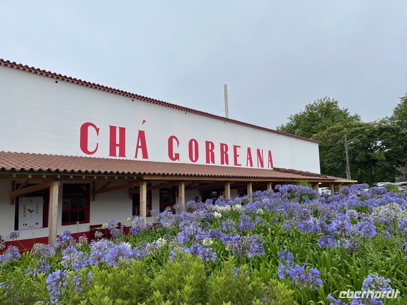 Gebäude Teefabrik Gorreana, São Miguel, Azoren, Portugal