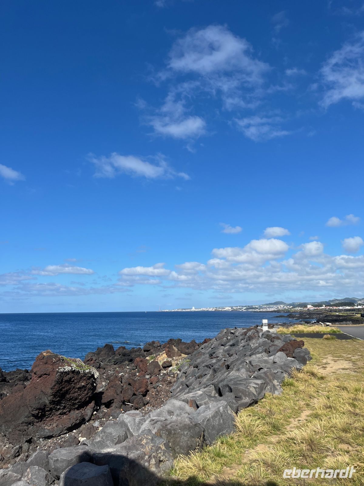 Stadtpromenade von Lagoa, São Miguel, Azoren, Portugal