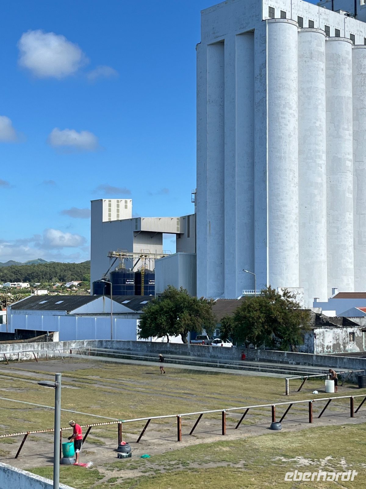 Fischernetze werden gespannt, Lagoa, São Miguel, Azoren, Portugal
