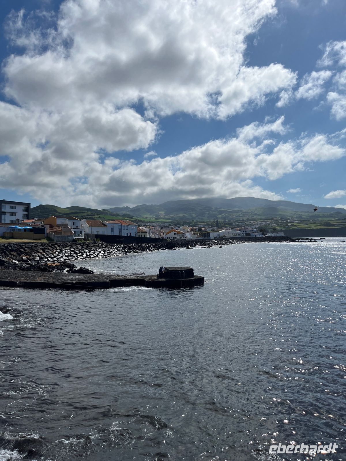 Stadtpromenade von Lagoa, São Miguel, Azoren, Portugal