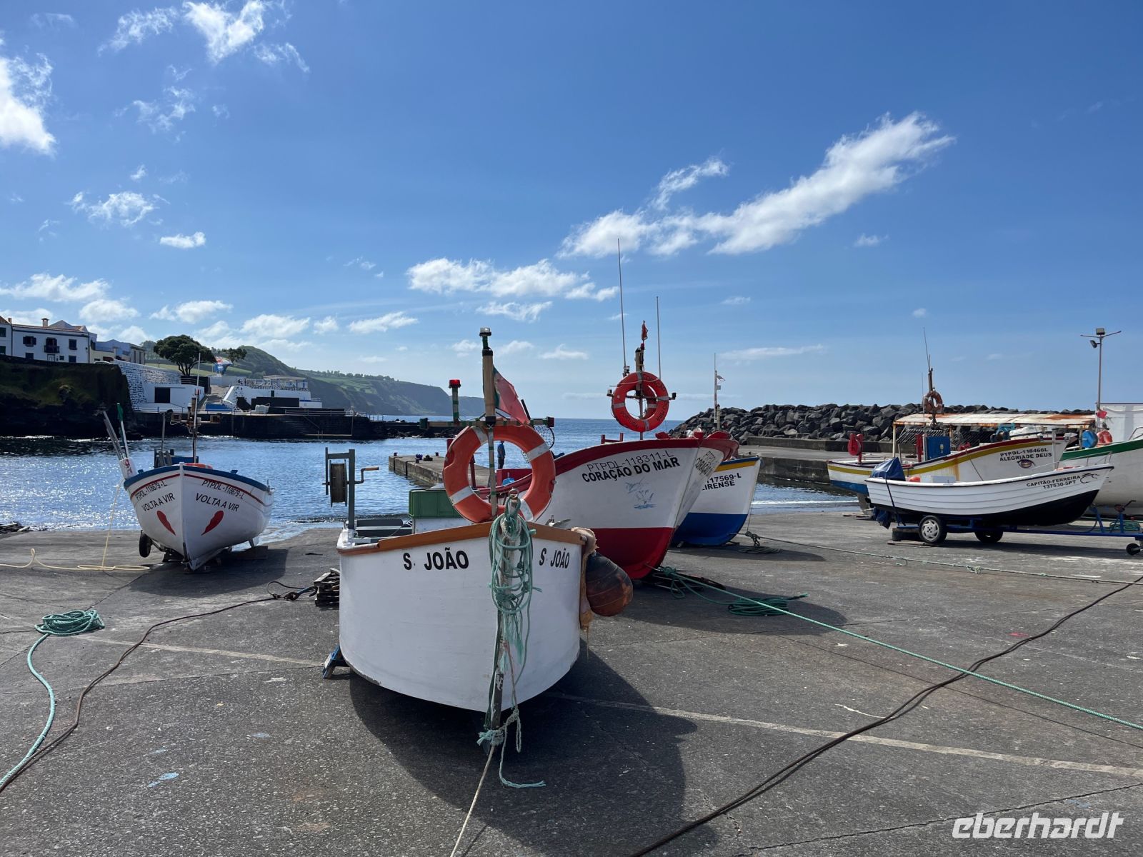 Hafen, Lagoa, São Miguel, Azoren, Portugal