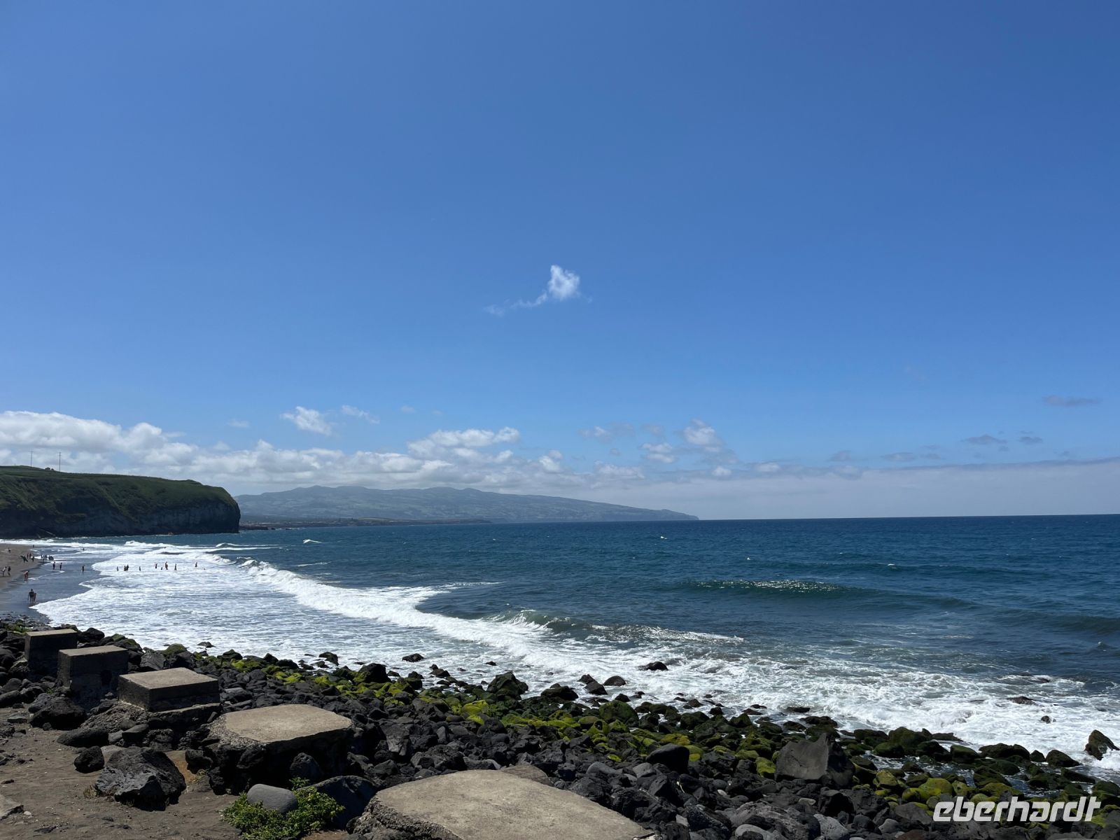 Strand Ribeira Grande, São Miguel, Azoren, Portugal