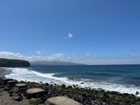 Strand Ribeira Grande, São Miguel, Azoren, Portugal