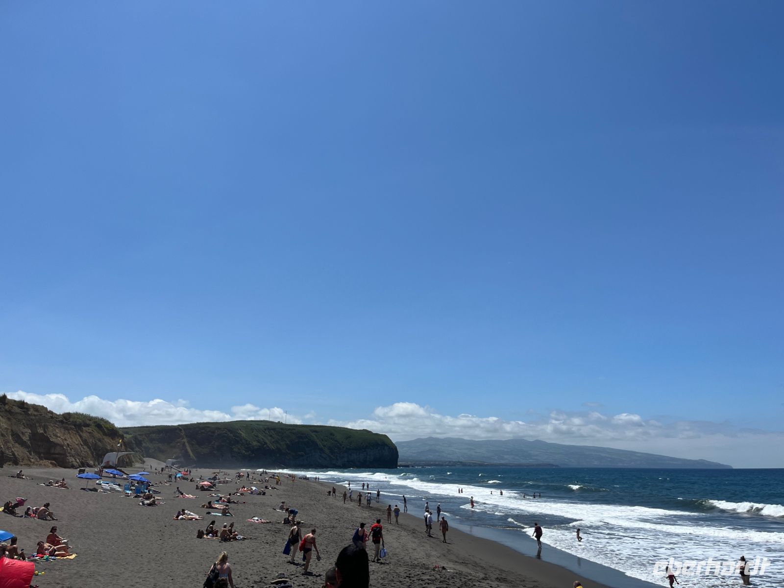 Strand Ribeira Grande, São Miguel, Azoren, Portugal