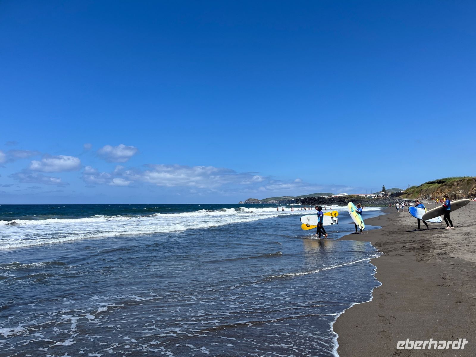 Strand Ribeira Grande, São Miguel, Azoren, Portugal