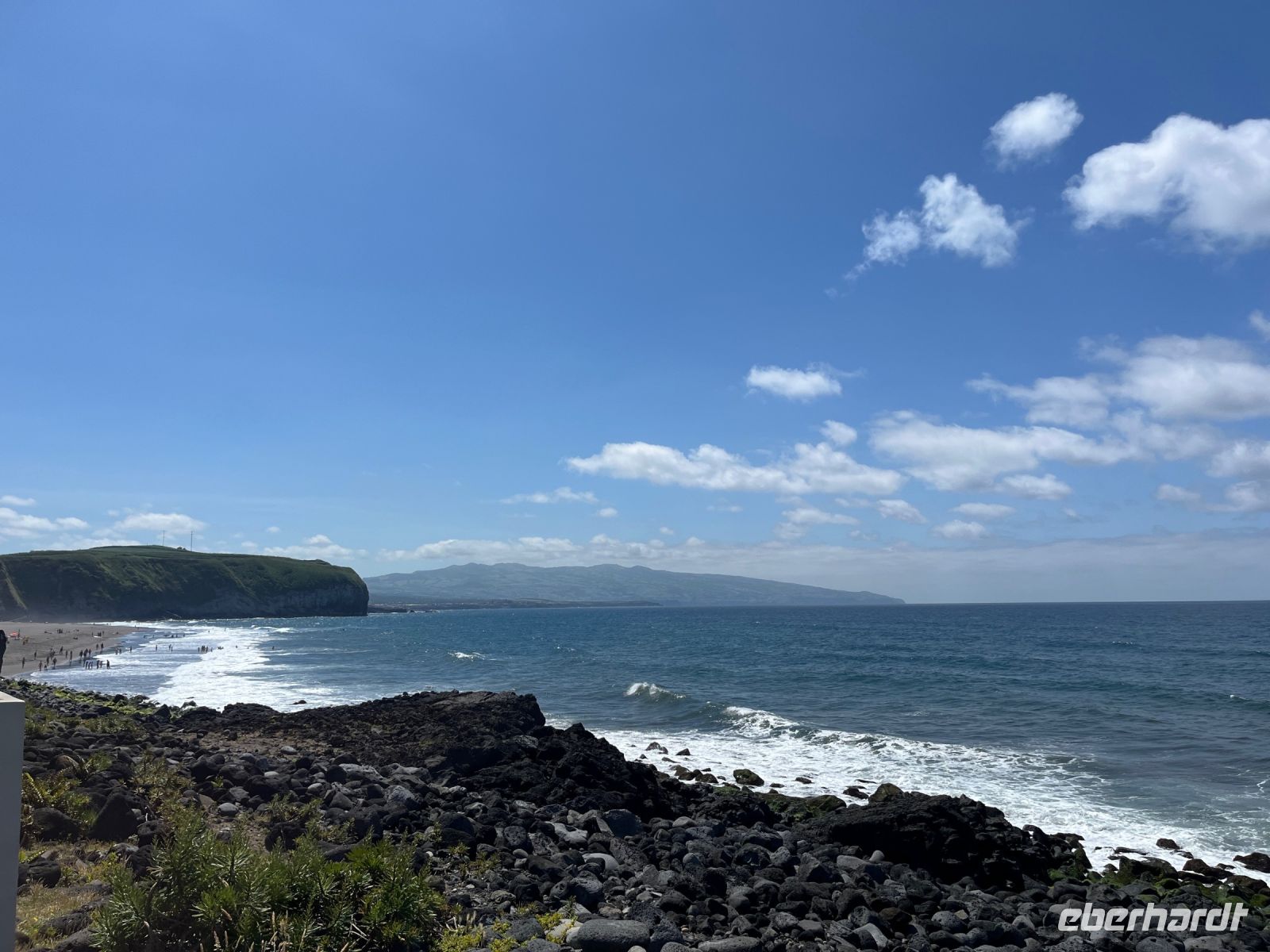 Strand Ribeira Grande, São Miguel, Azoren, Portugal