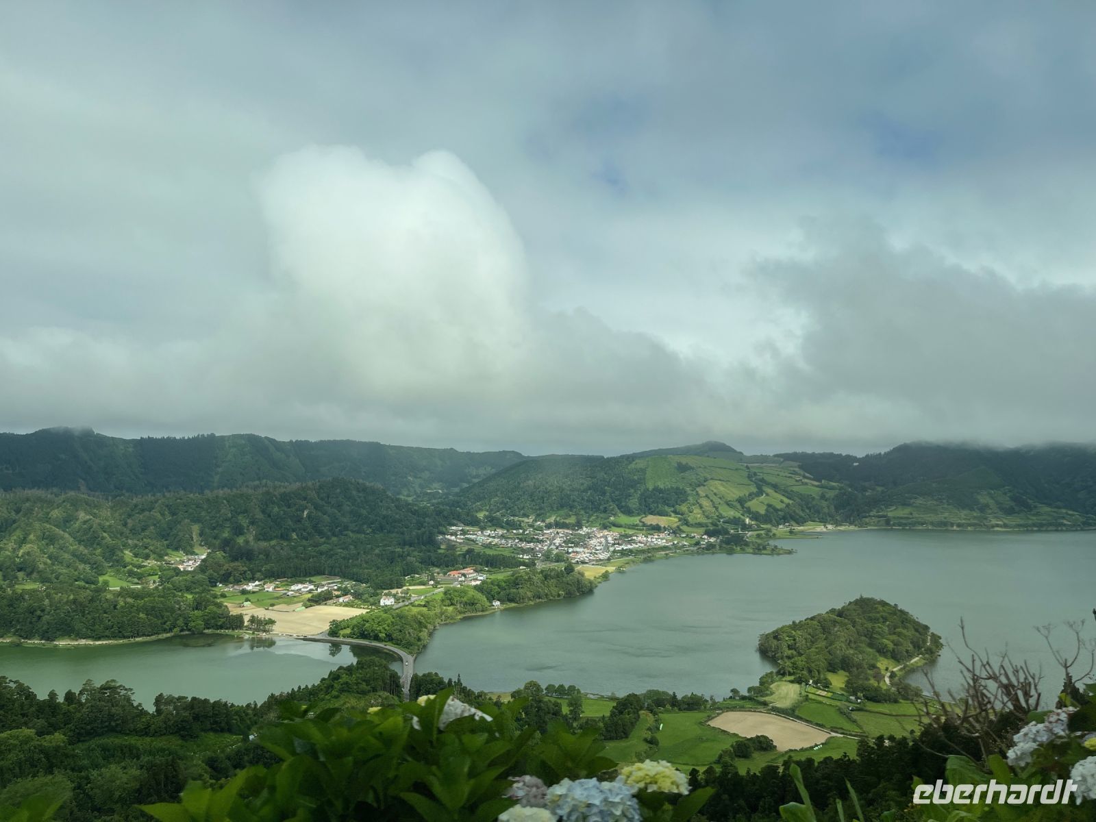 Seen Lagoa Azul und Lagoa Verde, São Miguel, Azoren, Portugal