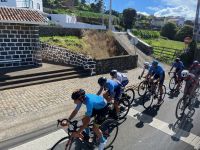 Rennradfahrer, Teceira, Azoren, Portugal