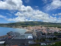 Blick auf Praia da Vitoria, Teceira, Azoren, Portugal
