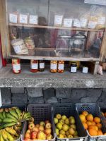 Stand Strand dos Biscoitos, Teceira, Azoren, Portugal