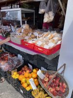 Stand Strand dos Biscoitos, Teceira, Azoren, Portugal