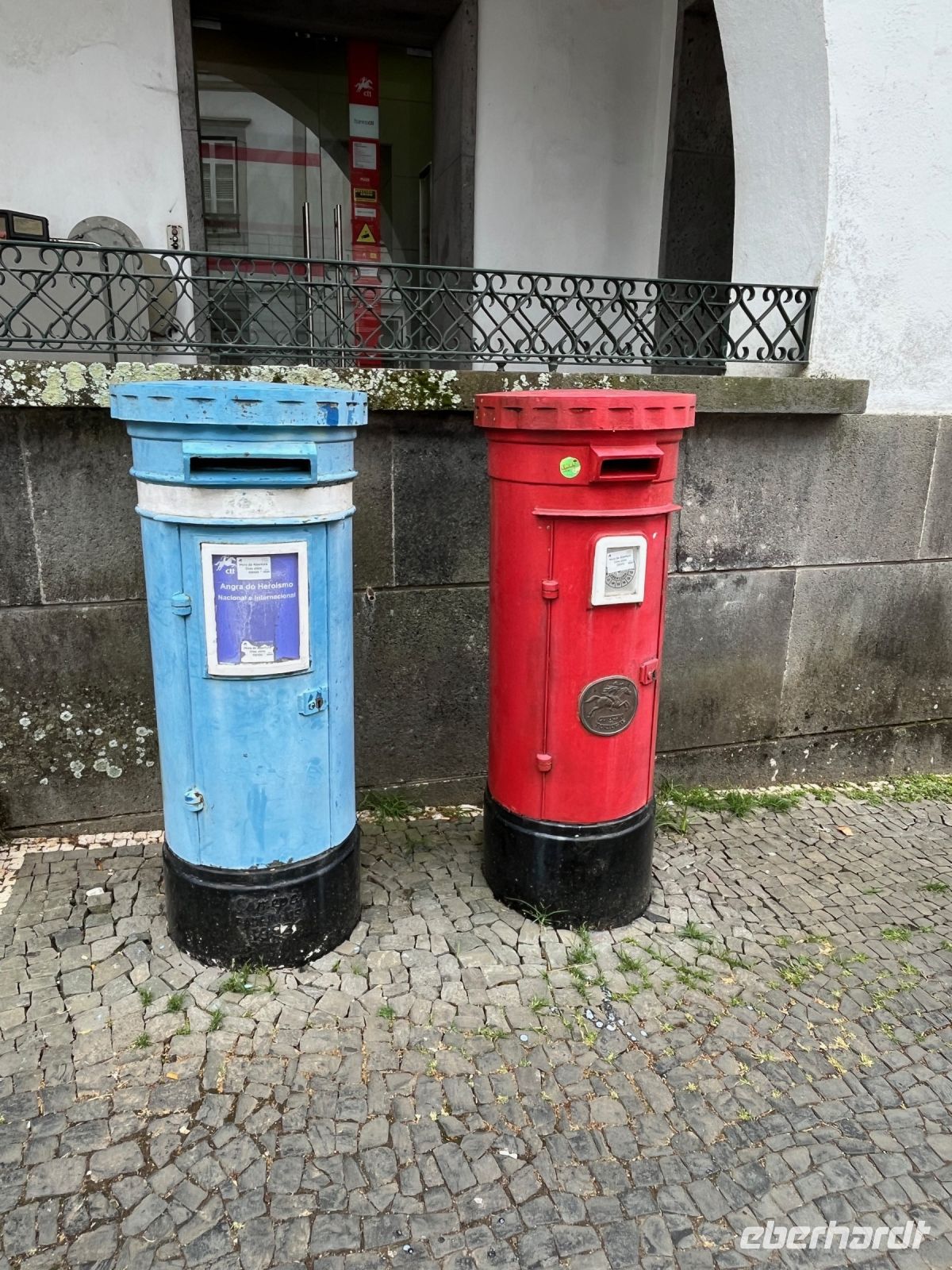 Briefkästen Express und Normal, Angra do Heroísmo, Teceira, Azoren, Portugal