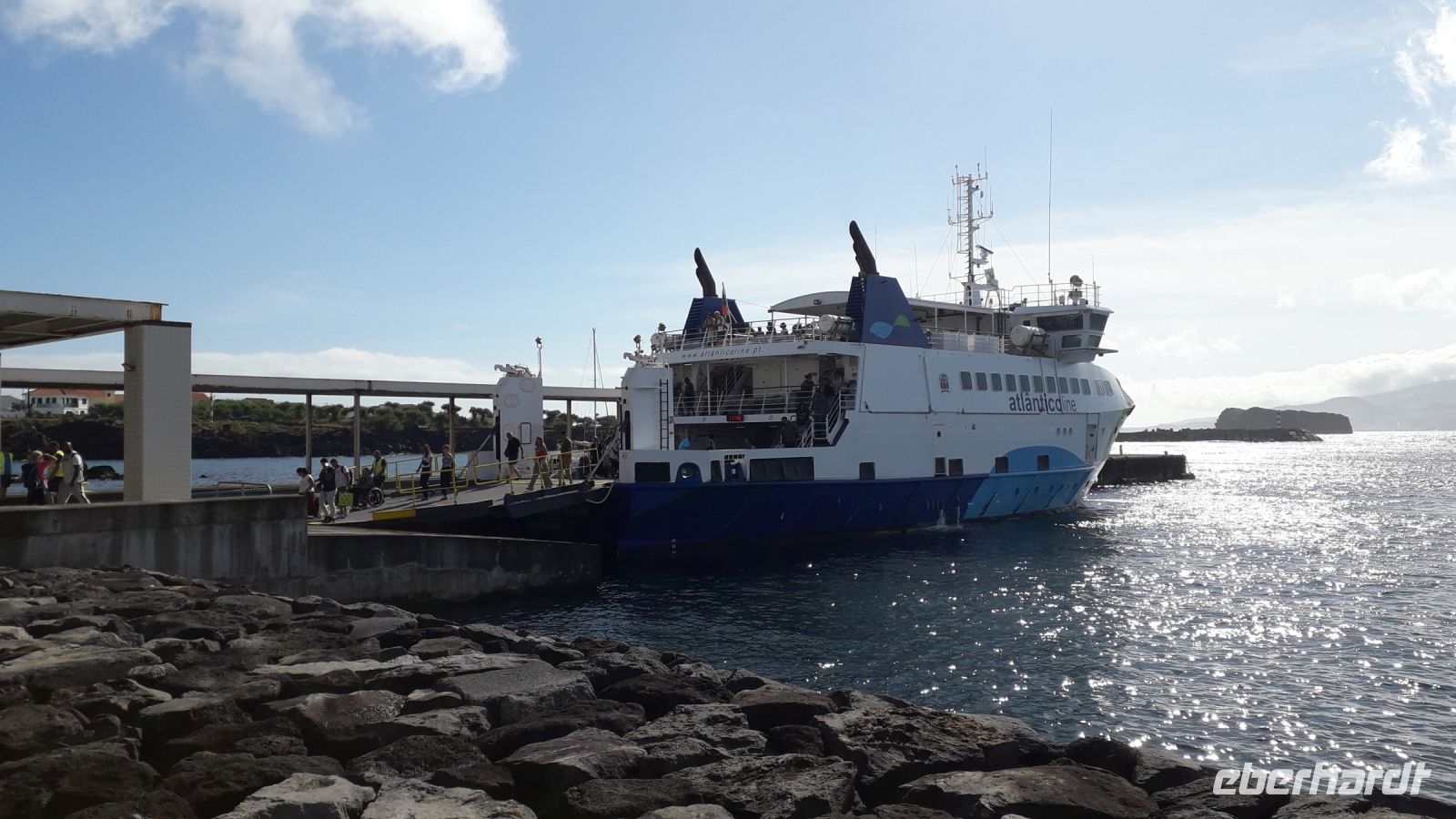 Unser Fähre zurück nach Faial