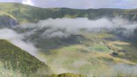 Der Vulkankrater auf Faial