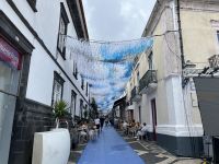 geschmückte Straßen in Ponta Delgada