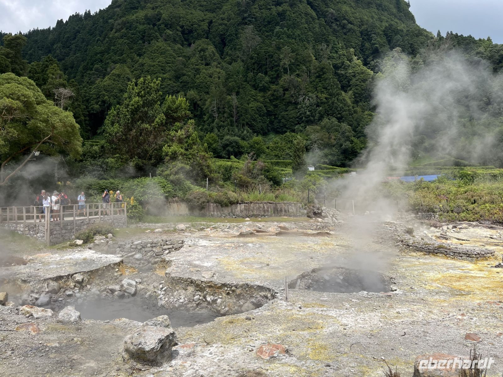 Heiße Quellen am Lagoa das Furnas