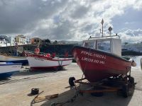 Fischerboote im Hafen von Lagoa