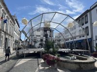 geschmückte Straßen in Ponta Delgada