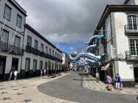 geschmückte Straßen in Ponta Delgada