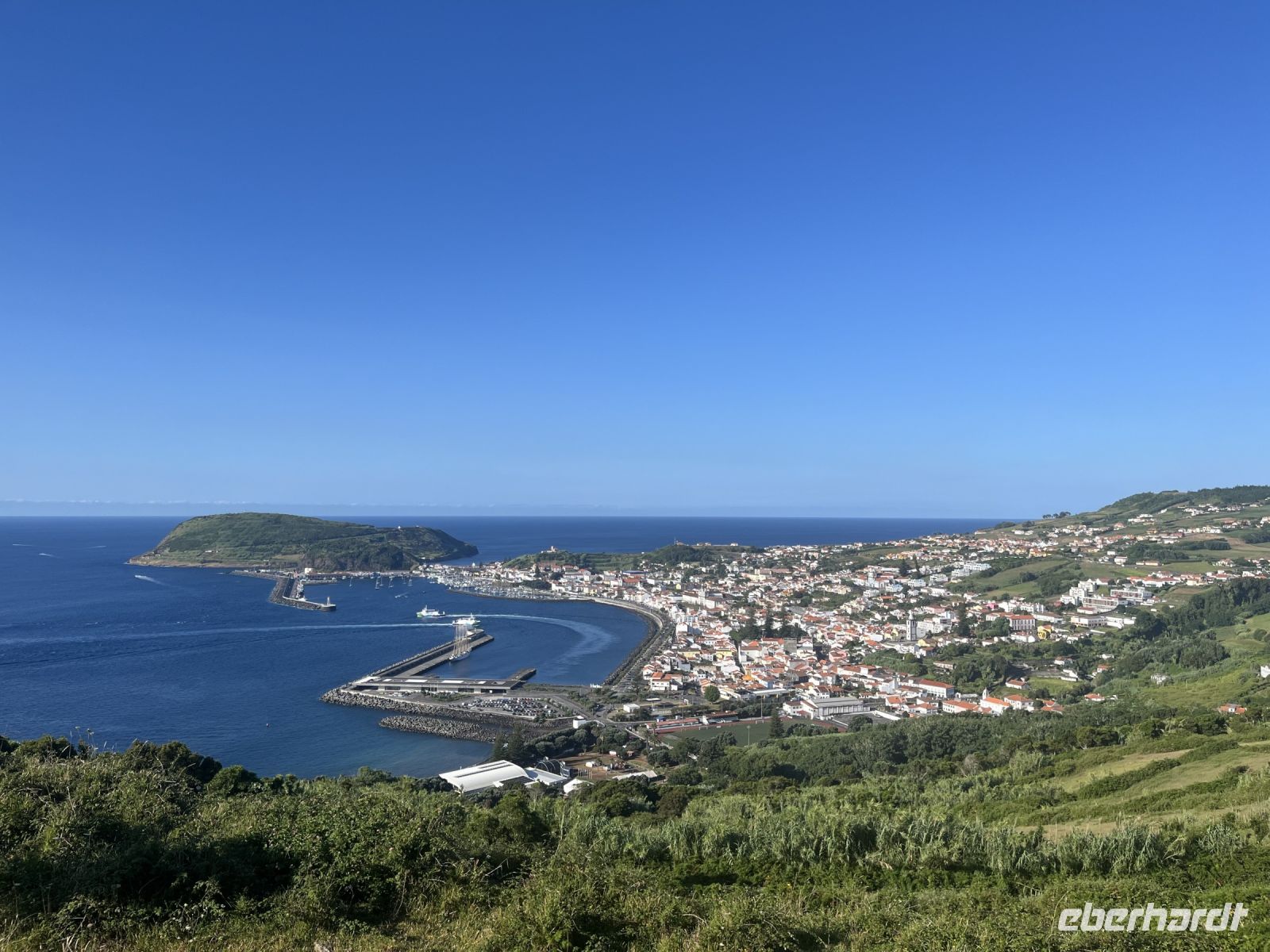 Blick auf Horta