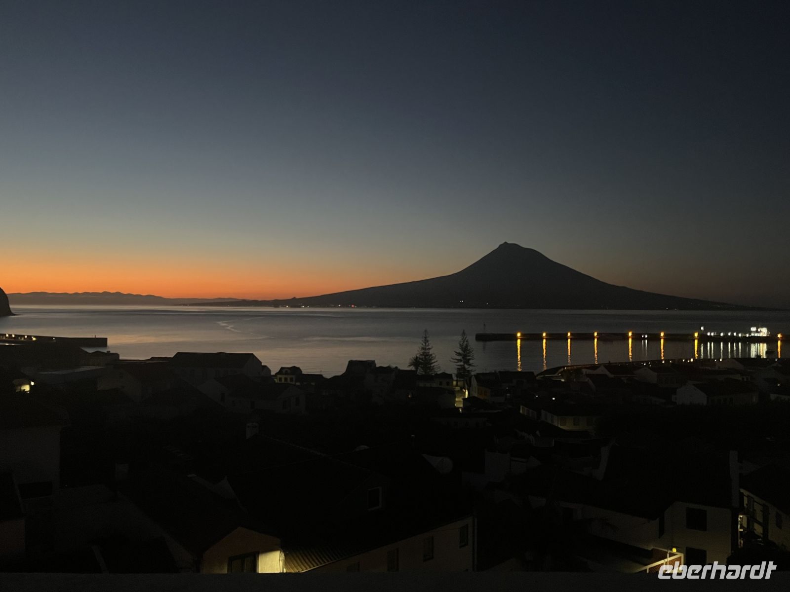 Sonnenuntergang hinter dem Pico