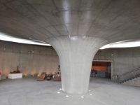 Die Empfangshall des Interpretationszentrum am Capelinhos, Faial, Azoren 