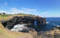 Das Tor in Felsen, Miradouro Ponta Furada -  Faial, Azoren