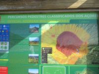 Karte vom Vulkankraters Caldeira do Faial, Faial, Azoren