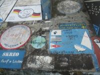 Die Bilder der Segler auf dem Hafen in Horta - Faial, Azoren