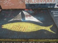 Die Bilder der Segler auf dem Hafen in Horta - Faial, Azoren