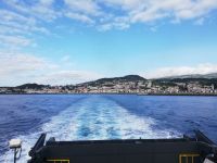 Insel Faial vom der Fähre, Azoren