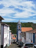 Kleine Sträßchen in Praia da Vitoria - Terceira, Azoren