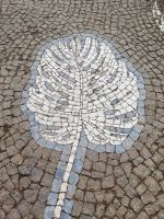 Jardim Duque da Terceira - Die Pflastewege - Angra de Heroismo, Terceira, Azoren