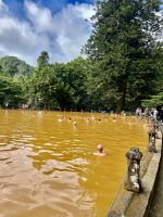 zum Schluss noch ein Bad im warmen Thermalwasser