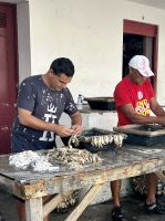 Vorbereitung der Köder für den nächsten Tag