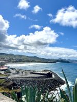 Blick auf den Strand von Ribeira Grande