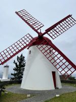 Einzig erhaltende Windmühle auf Sao Miguel